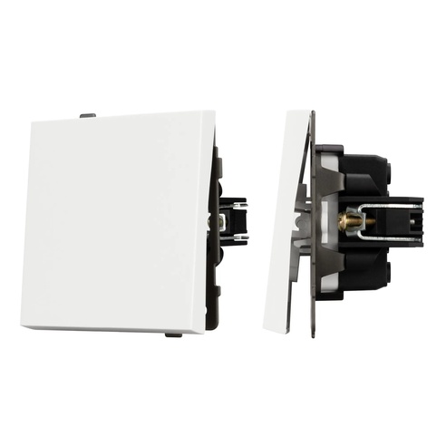 Механизм выключателя одноклавишный перекрёстный SWT-TENDO-MKX1-PL-WH (230V, 10A) (Arlight, -)