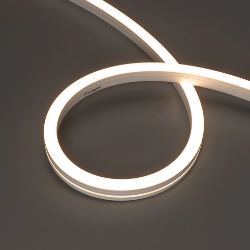 Лента светодиодная герметичная MOONLIGHT-SIDE-A140-12x17mm 24V Warm3000 (9.6 W/m, IP67, 5m, wire x2) (Arlight, Вывод боковой, 3 года)