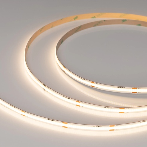 Лента светодиодная COB-X480-8mm 24V Warm3000 (8 W/m, IP20, CSP, 5m) (Arlight, -)