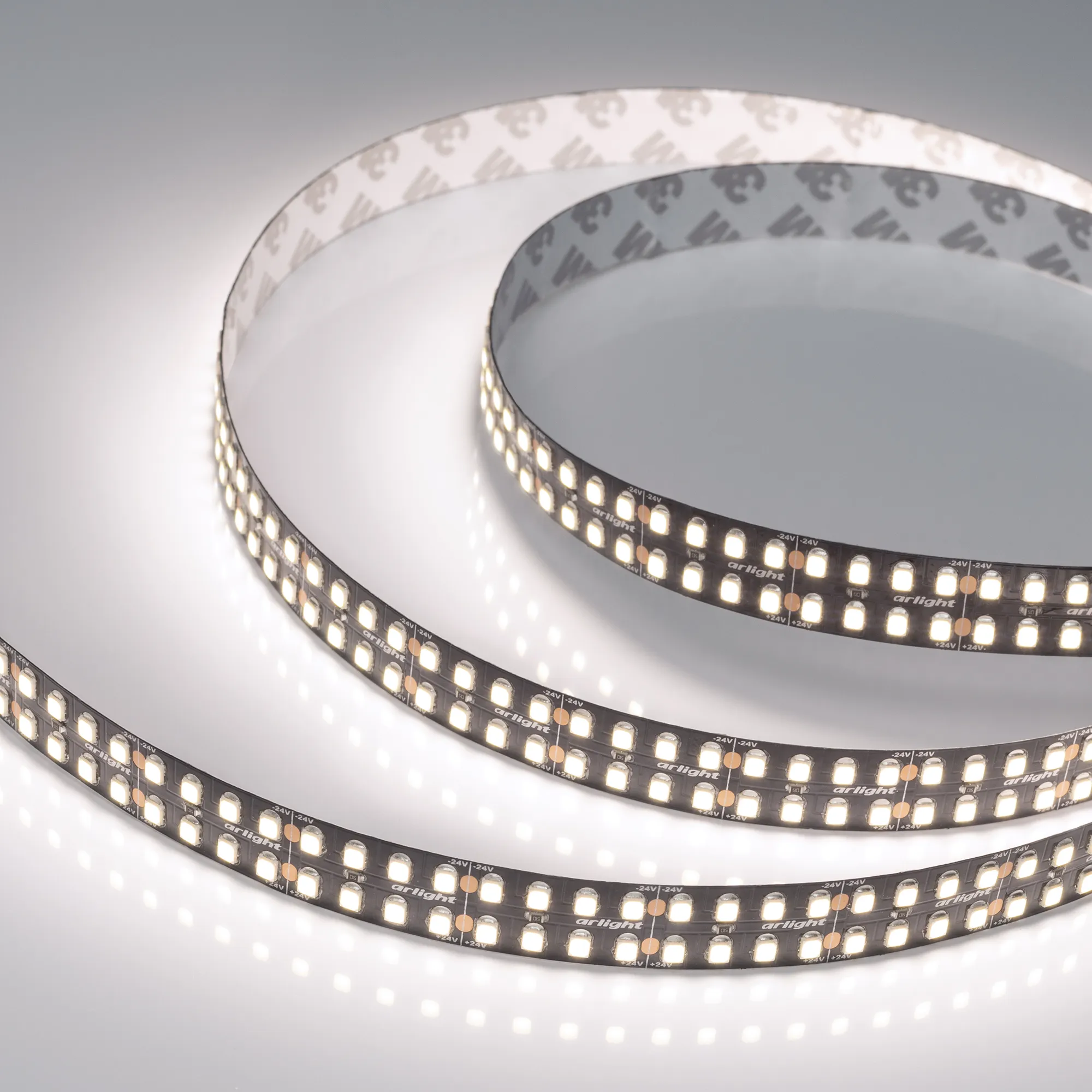 Лента светодиодная RT-5000-2835-320 24V White6000 (BLACK 15mm, 24W/m, IP20) (Arlight, -)