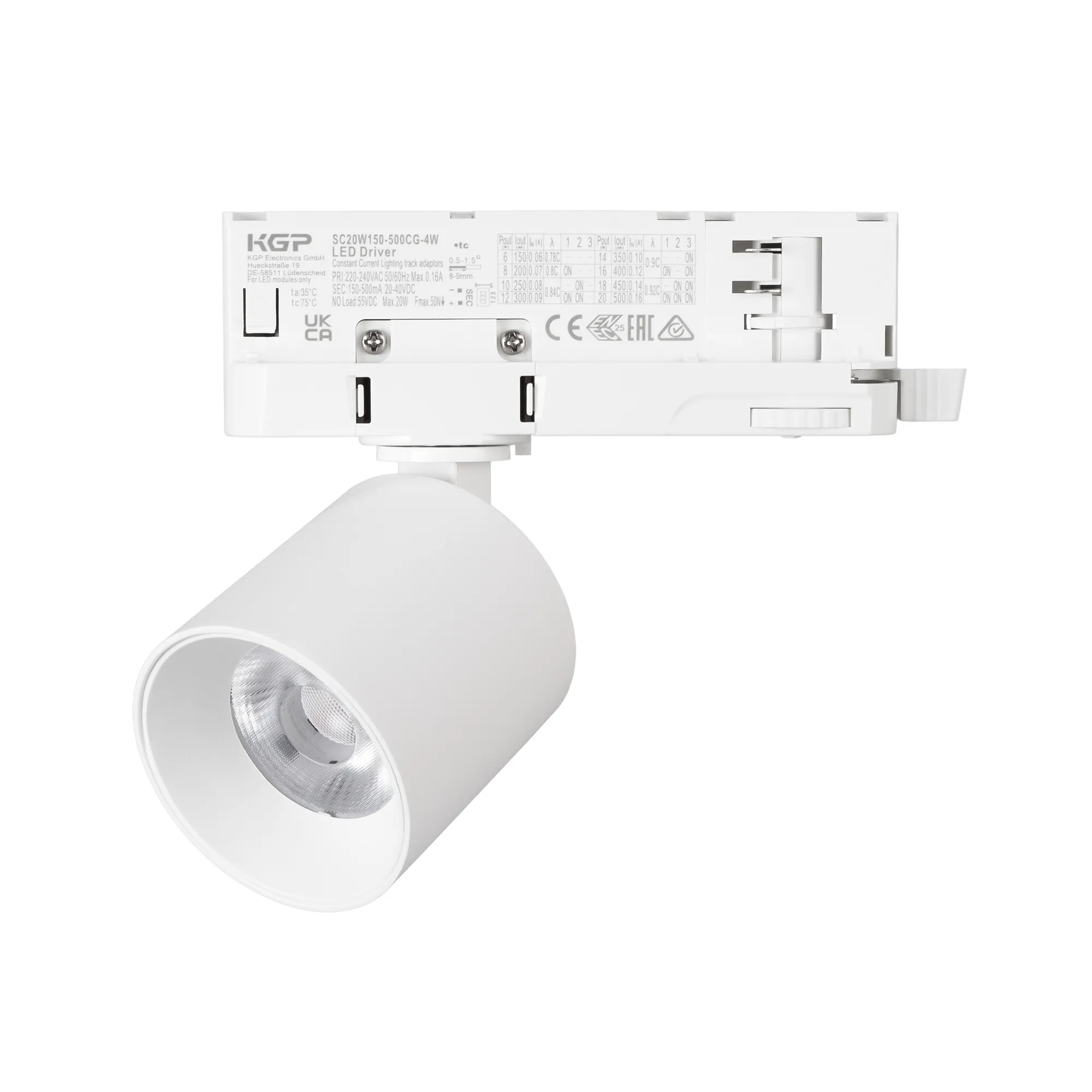 Светильник LGD-DYKE-4TR-R60-8W Warm3000 (WH, 20 deg, 230V) (Arlight, IP20 Металл, 5 лет)