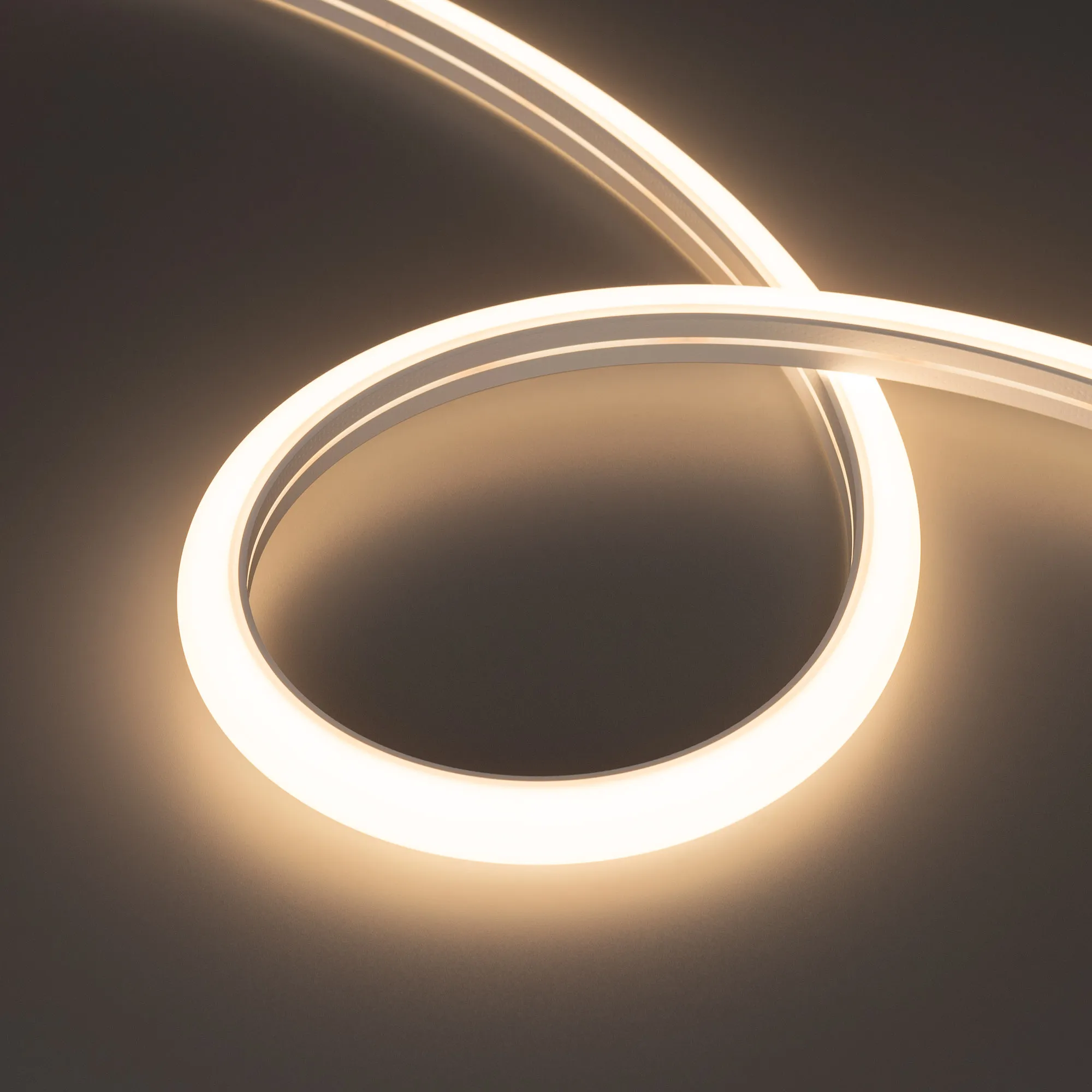 Лента светодиодная герметичная MOONLIGHT-TOP-A140-16x15mm 24V Warm3500 (9.6 W/m, IP65, 2835, 5m, wire x1) (Arlight, Вывод вниз, 3 года) - изображение товара