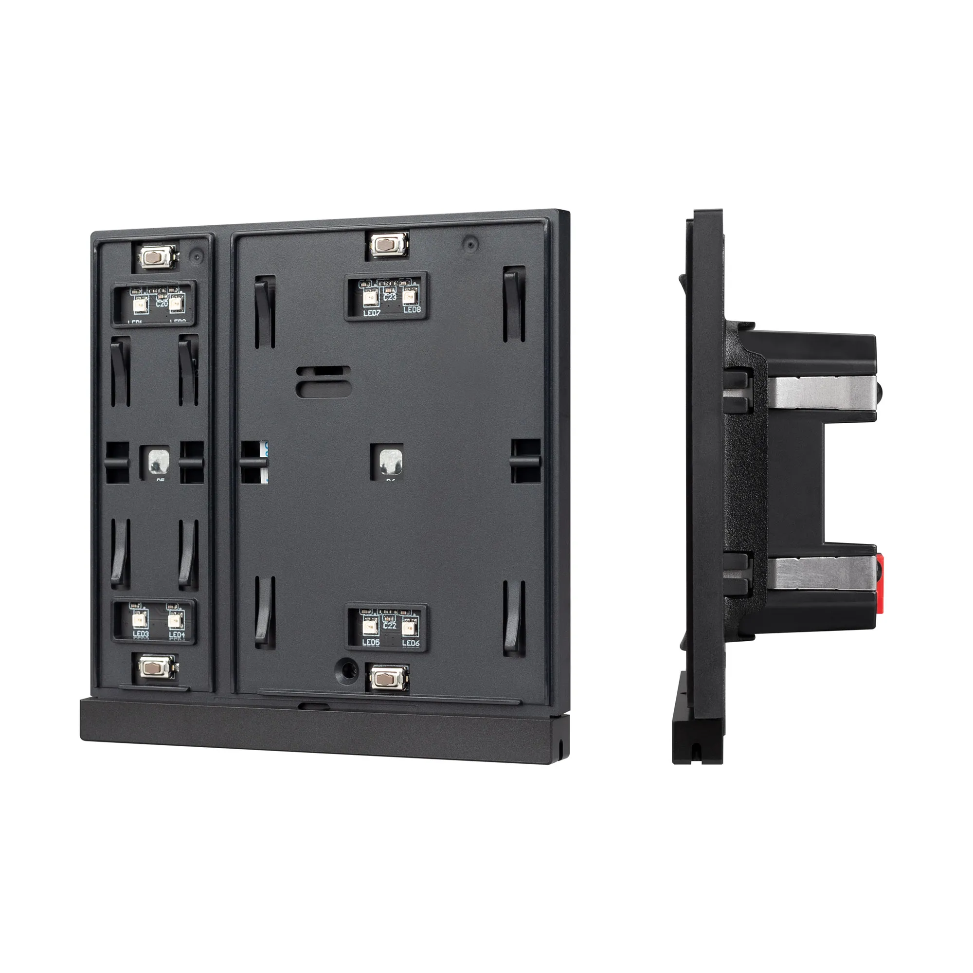 INTELLIGENT ARLIGHT Механизм панели KNX-302-22-IN Black (Bus) (IARL, IP20 Пластик, 2 года)