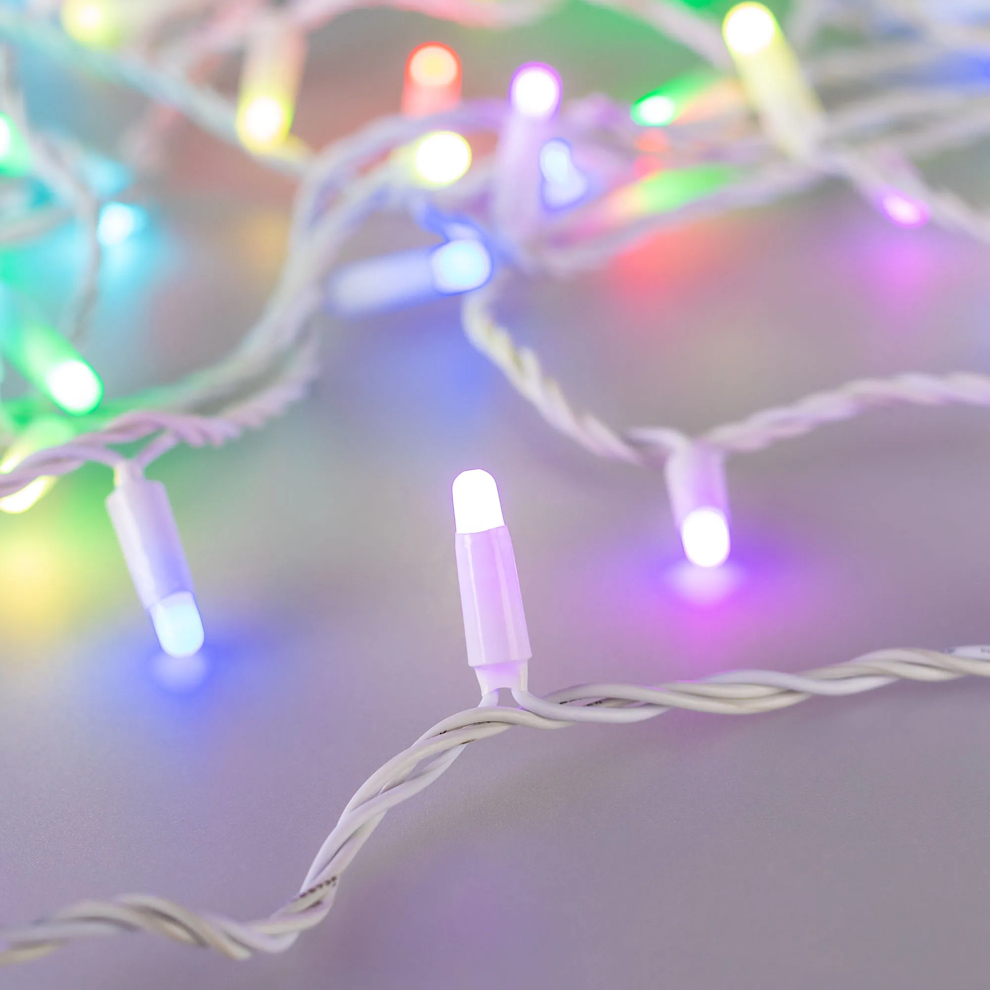 Светодиодная гирлянда ARD-STRING-CLASSIC-10000-WHITE-100LED-MILK-LIVE RGB-DMX (24V, 10W) (Ardecoled, IP65) - изображение товара