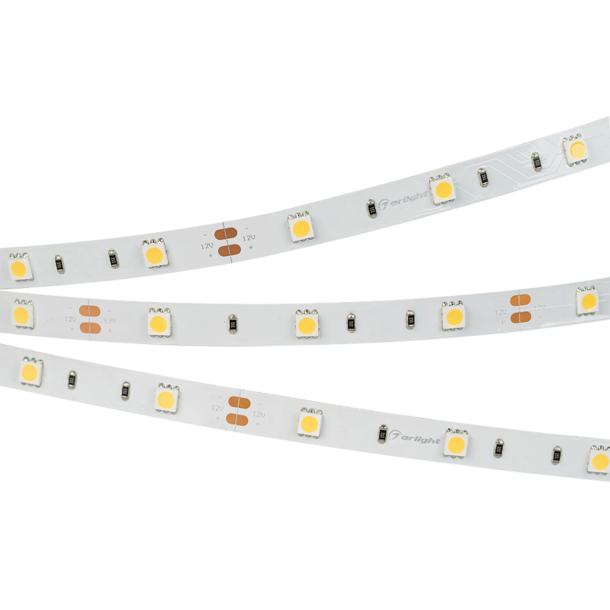 Лента светодиодная RT 2-5000 12V Warm2700 (5060, 150 LED, LUX) (Arlight, 7.2 Вт/м, IP20)