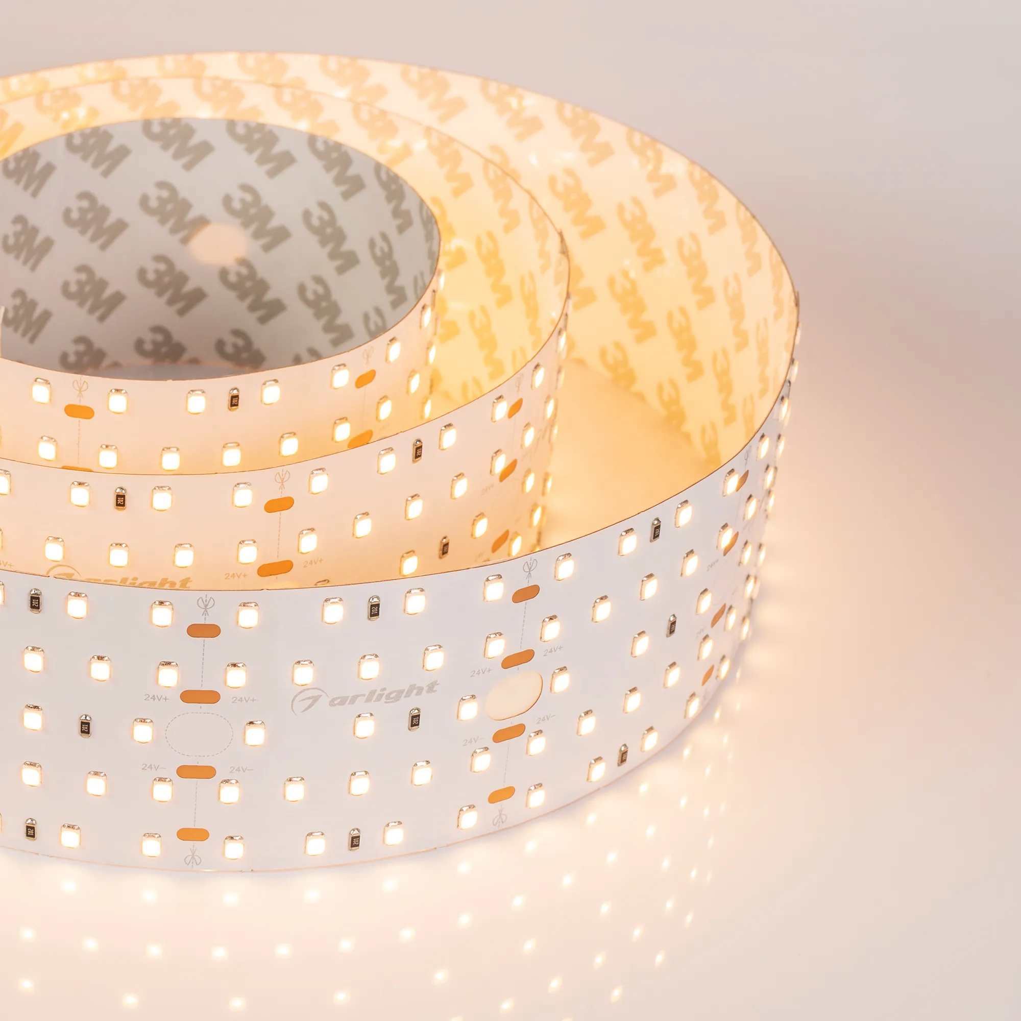 Лента светодиодная S2-2500 24V Warm 2700K 52mm (2835, 420 LED/m, LUX) (Arlight, 30 Вт/м, IP20)