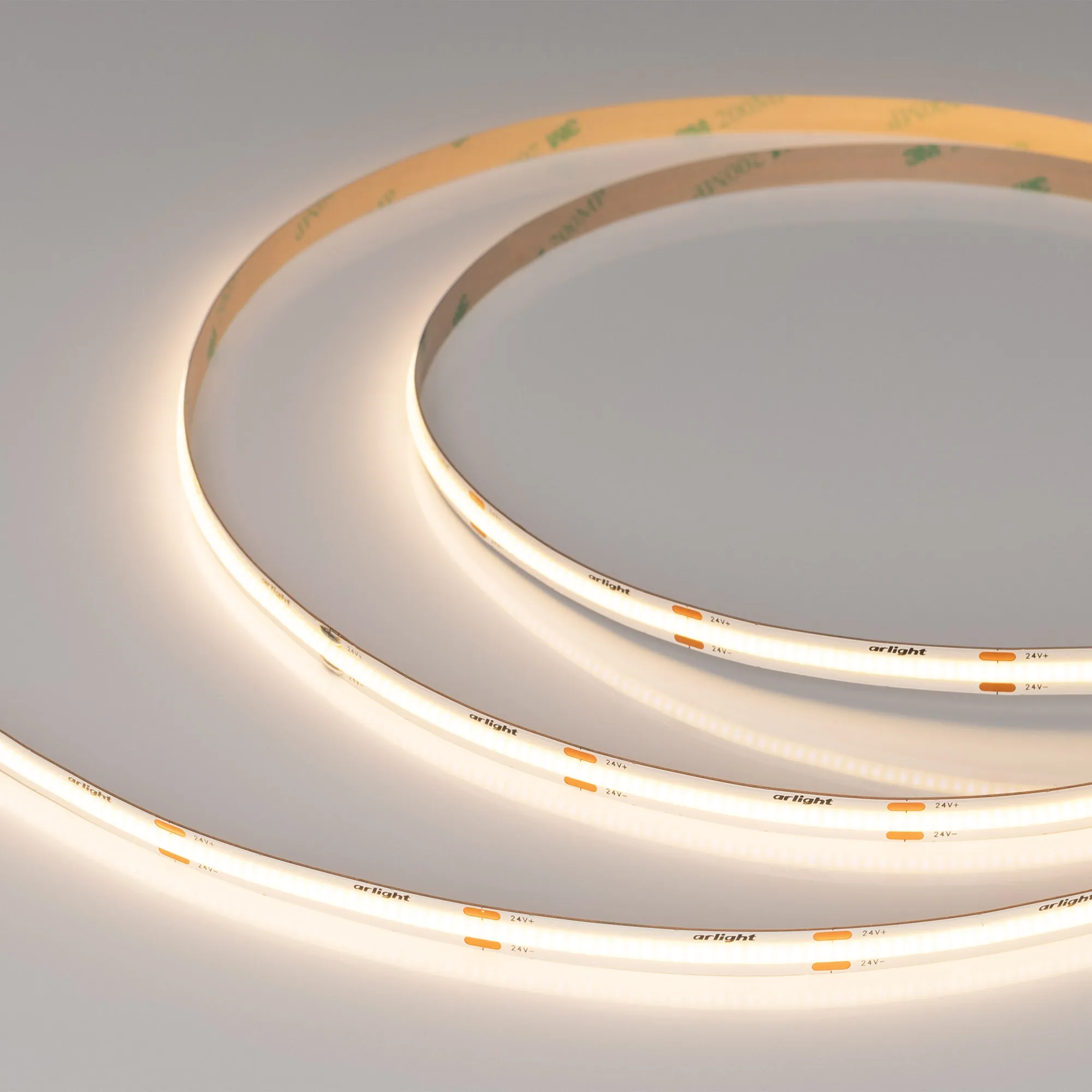 Лента светодиодная COB-X480-8mm 24V Warm3000 (8 W/m, IP20, CSP, 5m) (Arlight, -) - изображение товара