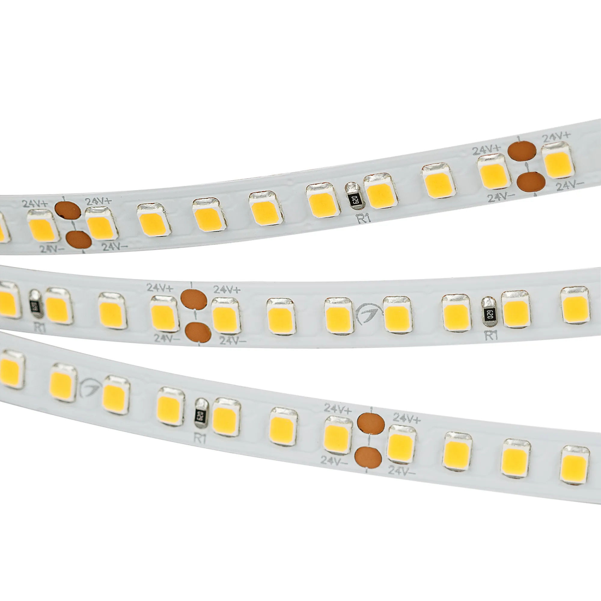 Лента светодиодная RT 2-5000 24V Warm2700 2x (2835, 160 LED/m, LUX) (Arlight, 12 Вт/м, IP20)